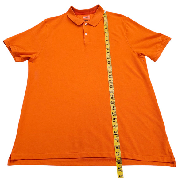 The Nike Polo Shirt Mens Large Orange Dri Fit Short Sleeve - Picture 10 of 12